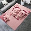 2D FLAT 2025 New Cute Pink Pig Carpet Rug for Living Room Bedroom Home Sofa Decoration,Kids Play Non-slip Floor Mat