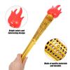 Fun Torch Toy Simulation Plastic Torches Prop Glowing Flame Rod Torches For School Medieval Luau Themed Party Sports Competition
