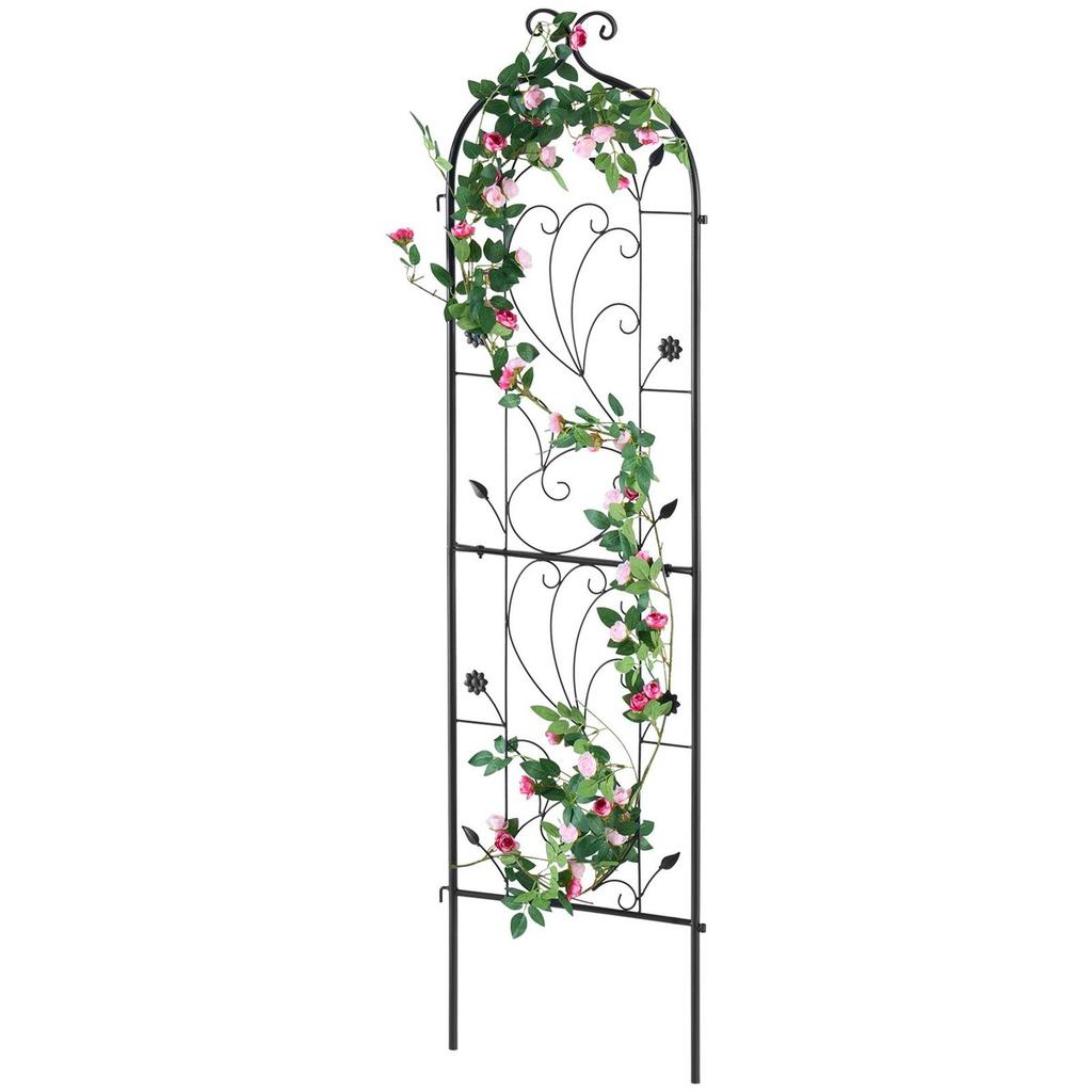 Metal Garden Trellis for Climbing Plant Support 60 X 15 In Rustproof