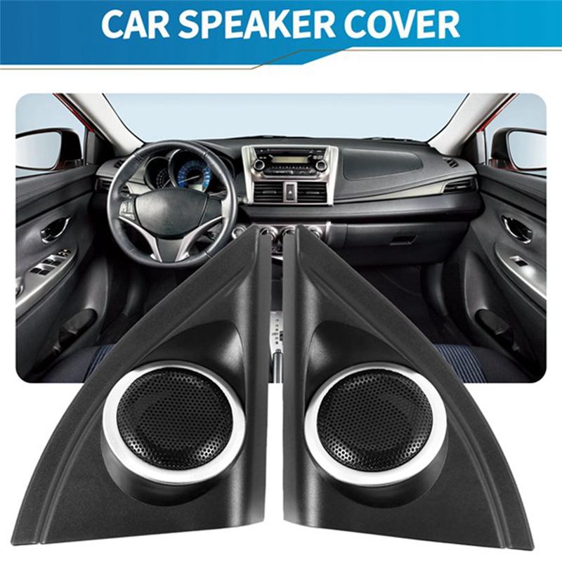 Autodeurpaneel Audio Hoorn Cover Tweeter Driehoekige Speaker Luidspreker Cover Trim Voor Toyota Vios Yaris 2013-