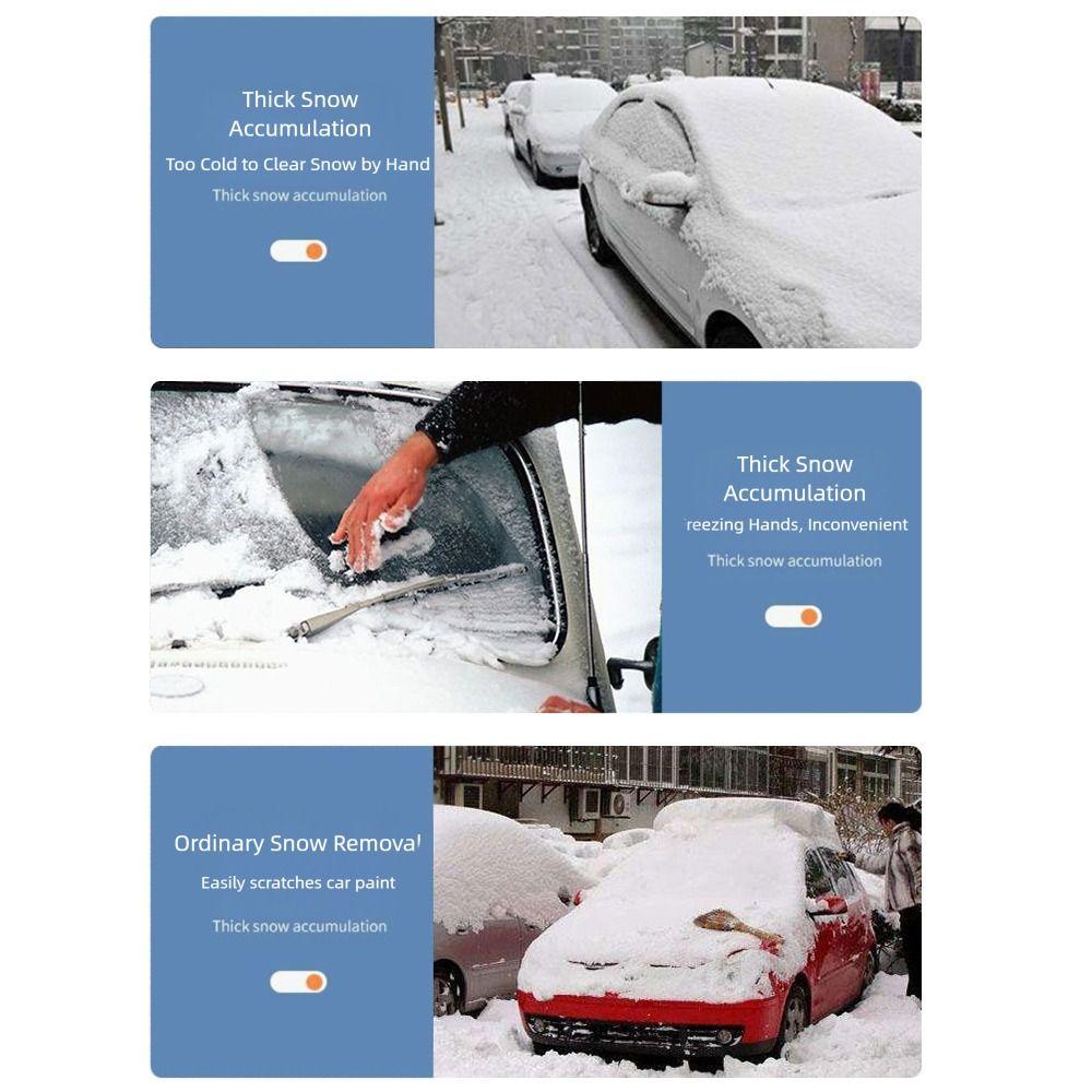 Multifunctional Snow Removal Brush Snow Sweeping Artifact Long Handle Car Snow Scraper Not Damage The Car