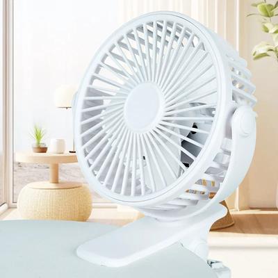VE USB Rechargeable Table Fan Clip-on Type Portable Mini Desk Fan Hanging Clip Fan Night Light Air Cooler Outdoor Fans