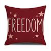 4pcs/Set Independence Day Letter Cover American Printed Sofa Cushion Cover Home Decoration New Linen Pillow Without Pillow Core