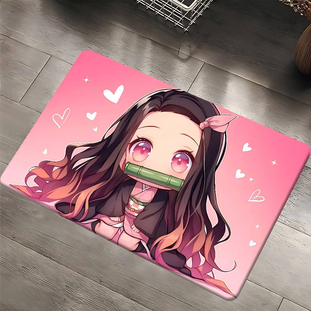 

1PC Nezuko Anime Door Mat Washable Non Slip Living Room Kitchen Rug Sofa Chairs Area Mat 40x60 cm