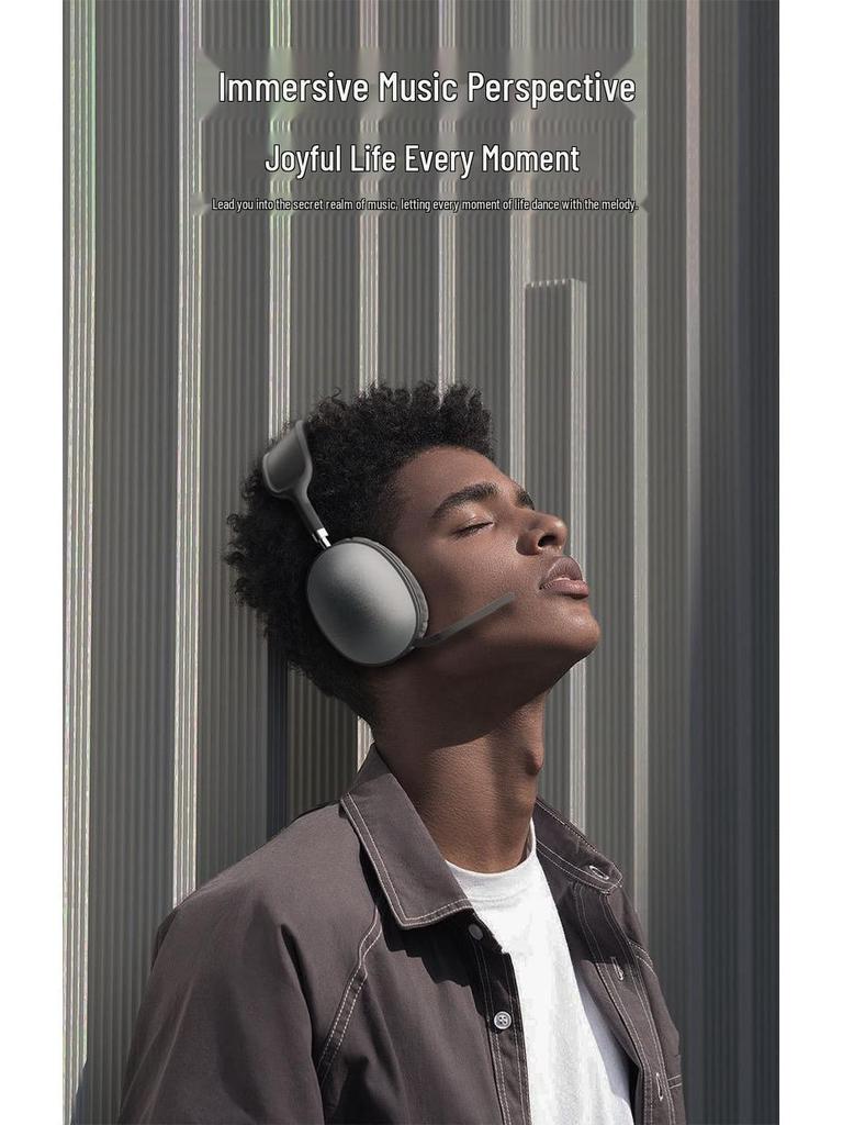 Foldable Over-Ear Bluetooth Headphones: Ultra-Long Battery, High Aesthetic, Comfortable, No Ear Pressure - Perfect for Gaming