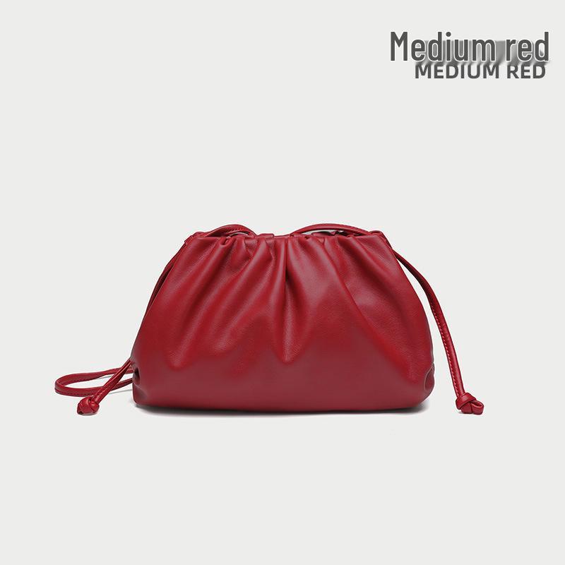 High-End Textured Cloud Dumpling Women's Shoulder Bag - Niche Pleated Design