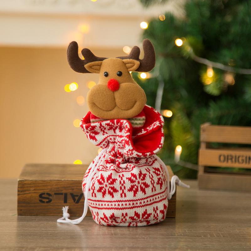 Creative Christmas Eve Apple Gift Bag with Candy Packaging