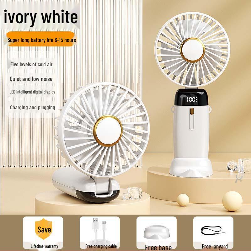 2026 Portable USB Neck & Waist Fan with Display