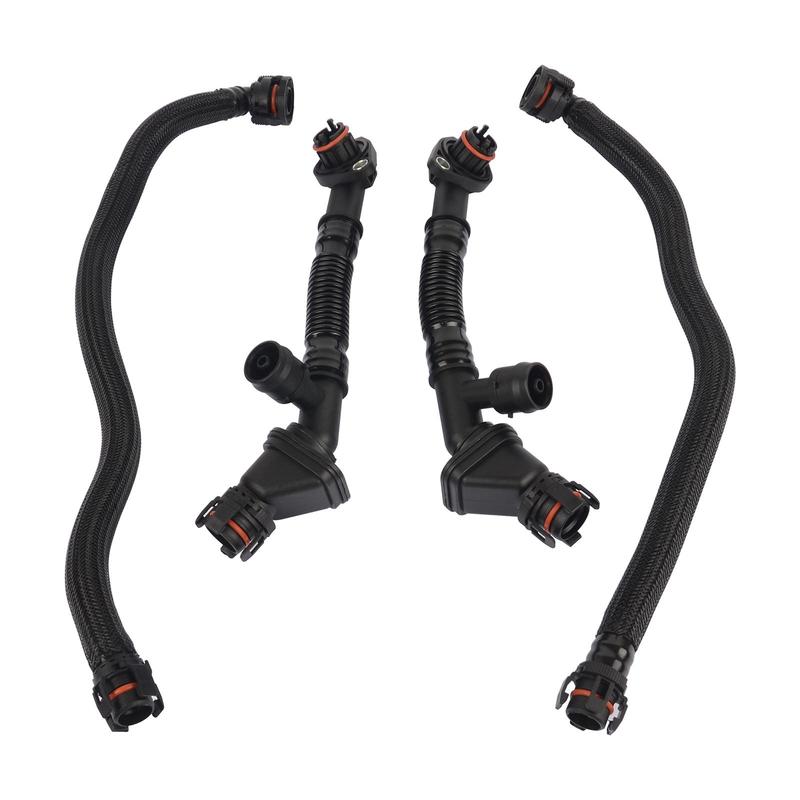 AP03 4PCS Crankcase Vent Breather Hose for BMW 550i 650i 750Li Alpina B7L X5 X6 11157575641 11157575640 11157646086 11157646087