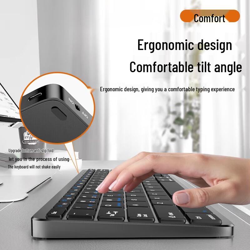 Stiger Quad-Mode Wireless Bluetooth Scissor-Foot Keyboard