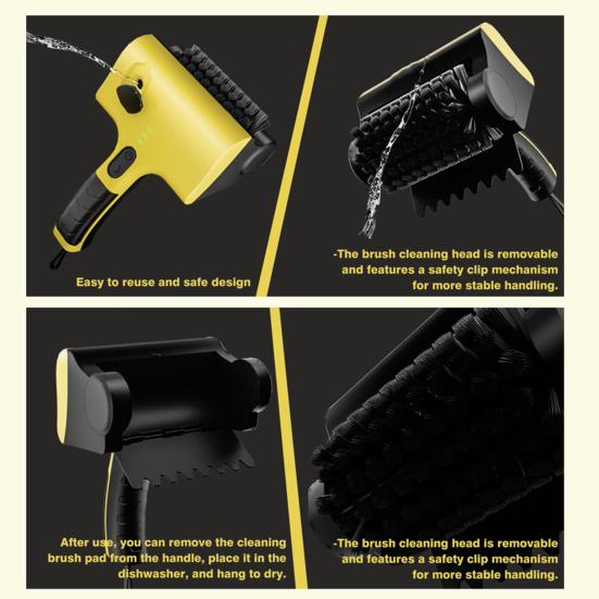 Electric Grill Brush Cordless BBQ Brush Rechargeable Barbecue Grill Cleaner