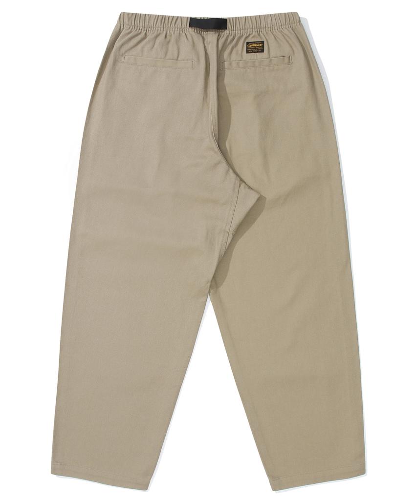 COLUMBIA UNIVERSITY M-Label Loose-Fit Belted Pants Beige