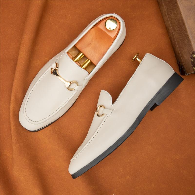 

Новые Роскошные Дизайнерские Мужские Остроносые Туфли для Платья, Деловые Формальные, Мужские Слипоны, Повседневные Лоферы, Свадебная Обувь, Обувь для Вечеринки 38