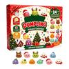 Vánoční Squishy Adventní kalendář 2026, Fidget Odpočítávací kalendář Překvapení Senzorické Fidget pro dospělé Vánoční párty Dárky