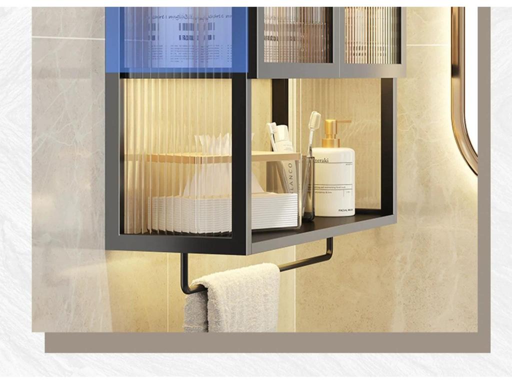 Waterproof Wall-Mounted Toilet Vanity Storage Cabinet