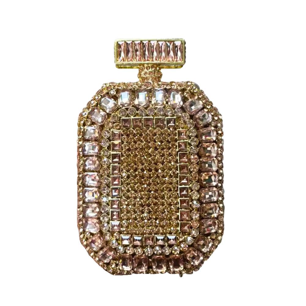 

Rhinestone evening bag perfume bottle with diamonds dinner bag banquet handbag hollow diamond bag