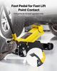 Low Profile Floor Jack, 3 Ton Capacity, Steel Racing Floor Jack with Single Piston Quick Lift Pump & Foot Pedal, Hydraulic Trolley Car Lift for