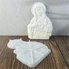 92MF Religious Immaculate Heart Mother Sculpture Silicones Mold For Catholic Wall Art And Decorative Epoxy Resins Craft Gift