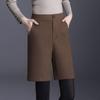 Pantaloncini larghi a vita alta in lana taglie forti da donna 2025 - Moda Autunno/Inverno
