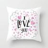 Seat Living Room Sofa Pillowcase Valentines Day Love Cushion Cover Red Pink Heart  Home Decor