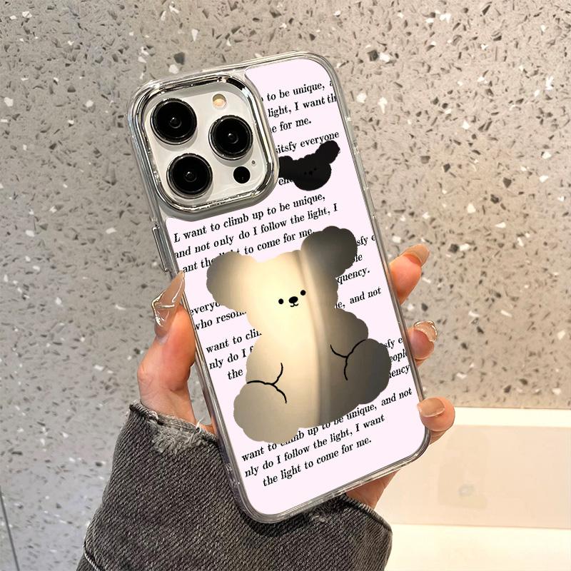 Mobile Phone Cases for iPhone 11 13 XR 15 Pro Max 12 14 Pro Max Case iPhone 16 XS Max Mirror Protective Case Mirror Exquisite Cartoon Waterproof