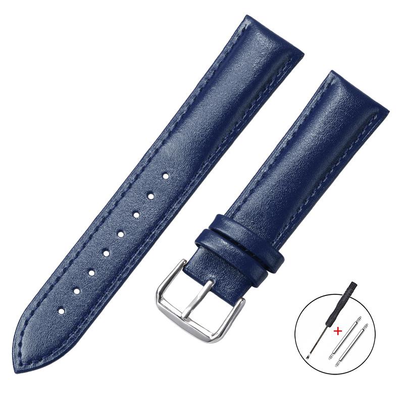Ultra-thin Leather Watch Band Soft Leather Bracelet Quick Release Universal Watchband 12mm 14mm 16mm 18mm 20mm 22mm Wristbelt