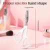 1Pcs Eyebrow Trimming Scissors with Combs Eyebrow Trimmer Kit Stainless Steel Grooming Eyebrow Shaping Scissors Tools
