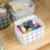 Cosmetic Storage Box Cotton And Linen Bin with Handles, Foldable Waterproof Desktop Space Saving Organizer Organizer, Basket for Makeup Book Baby Toys