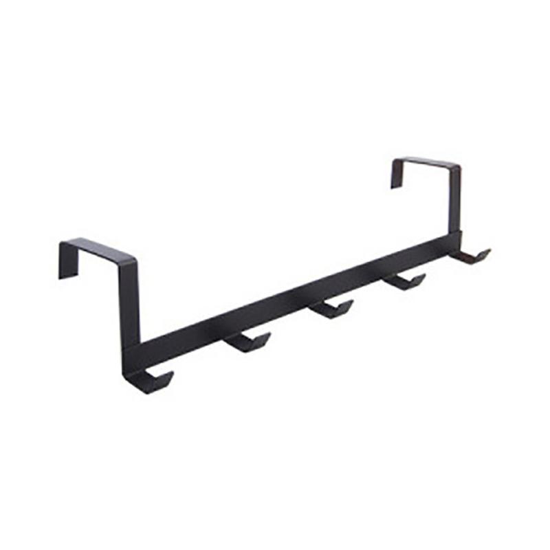 

Дверной крючок для кухонного шкафа, вешалка для одежды, стеллаж для хранения вещей в ванной комнате, подвесной держатель чёрный