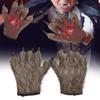 1 para realistycznych łap wilkołaka rękawice puszyste rękawice goryla Halloweenowe rękawice wilka rekwizyty fotograficzne