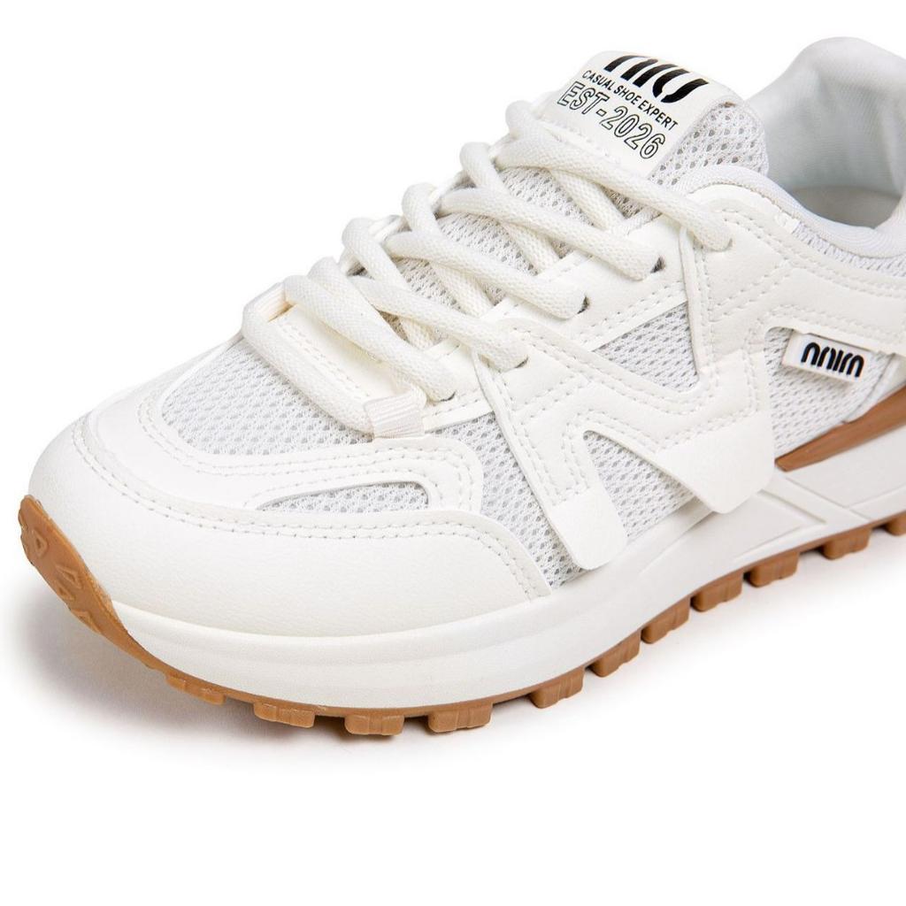 [Customized] Spring thick-soled versatile dad shoes mesh breathable casual shoes women's soft-soled student running sports shoes