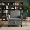 Storage Sofa in Dark Grey 72 x 78 x 87 cm Polyester