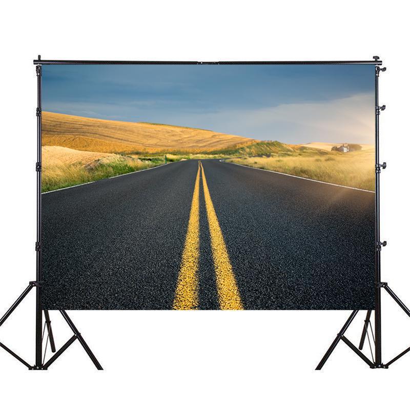 

Железнодорожный пейзажный фон для студии, украшения для вечеринок, прямых эфиров, спальни, офиса, праздников на открытом воздухе, фестивалей 100x150cm-Unframed