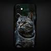 Cute American  Shorthair Cat Phone Case For Samsung Galaxy A73/A72/A71/A70/A53/A52/A51/Others Soft Black Shell