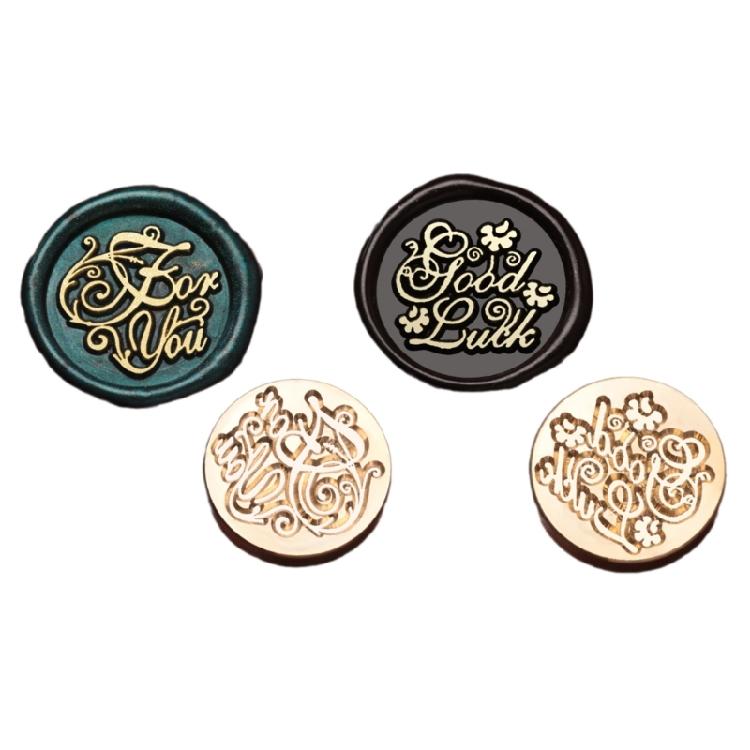 Envelope Emboss Wax Seal Stamp Head Removable Sealing Brasses Stamp Head Gift
