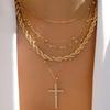 Multilayer Trend Elegant Jewelry Long Snake Chain Crystal Star Pendant Necklace Unquie Women Necklace N0308