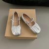 Flat Bottom Versatile Ballet Style Beautiful with Skirt Small Leather Shoes French Gentle Wind Mary Jane Single Shoes Women's 2025 Autumn New Models