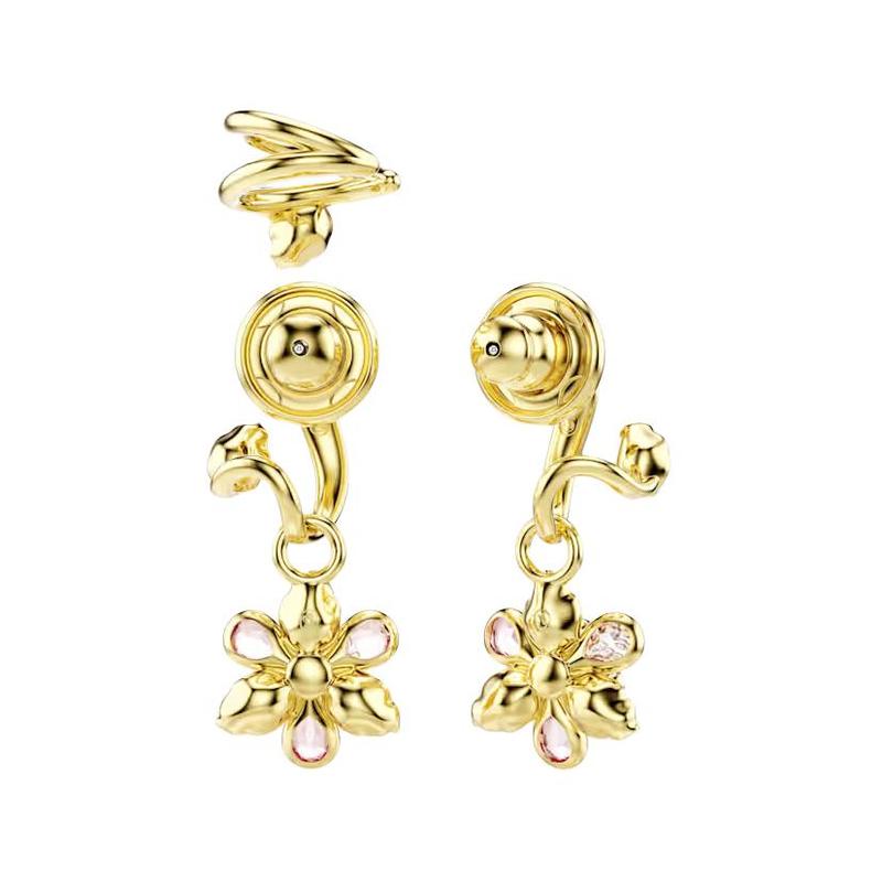 Swarovski Idyllia Set Design Earrings Crystal Women's Gold 5732386