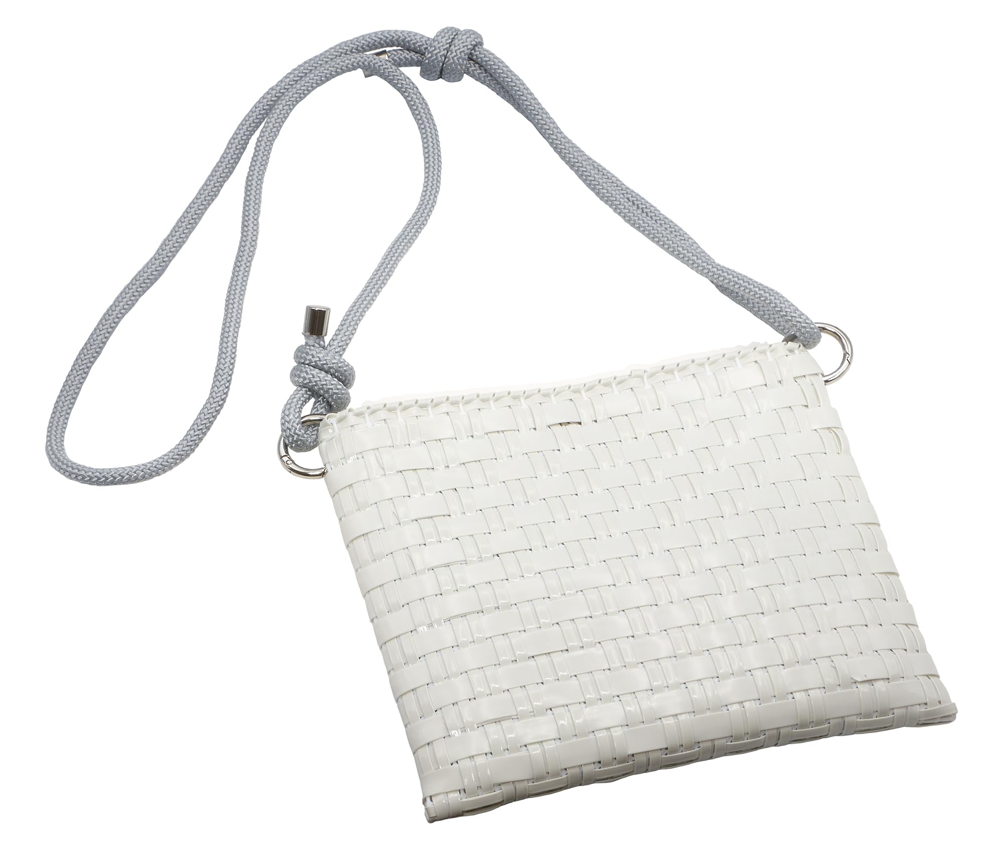 

Fairy Tale Art Craft Kit Square Sacoche Bag Made with Lamerhen Tape, Wide 12, 3519, White білий