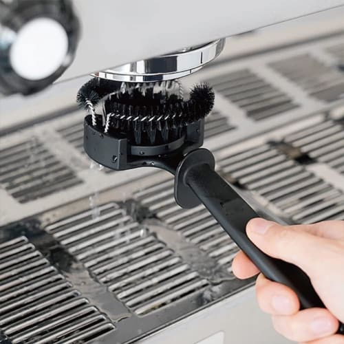 watchget Espresso Coffee Machine Cleaning Brush for 51mm Grinder Head, Nylon Bristles, Dual-Headed Grinder Brush, Coffee Grinder Cleaning Brush, 51mm