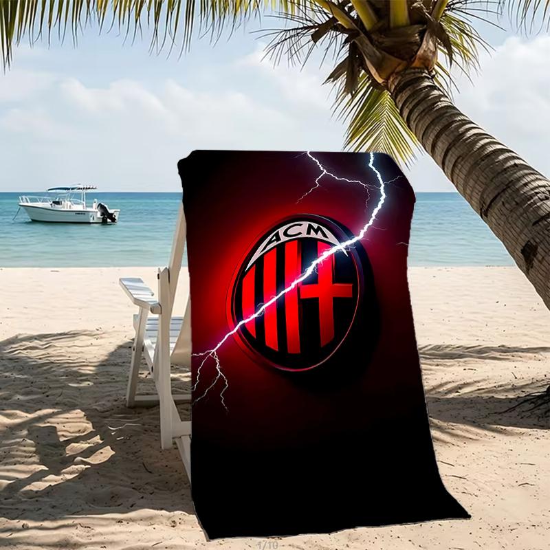 Beach Towel with Football club logo Pattern - soft,absorbent,machine washable Lightweight&Modern,swimming,Travel Essentials