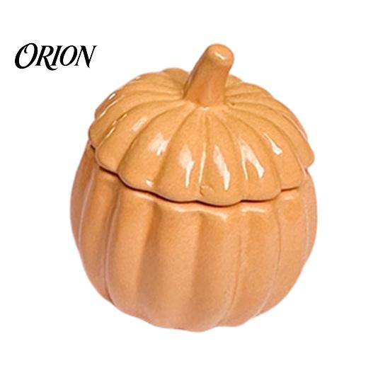 Seasonal Autumn Decor Items 1:12 Miniature Pumpkin Shaped Casserole Pot Model, Metal Bowl Figurine Still Life Photography Props with Lid, Mini
