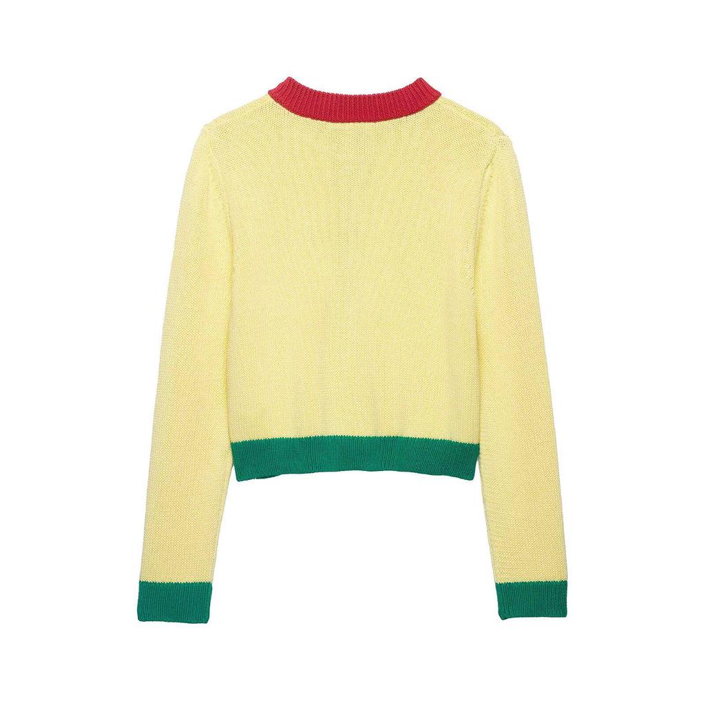 2026 Spring Women's Casual Color Block Knitwear