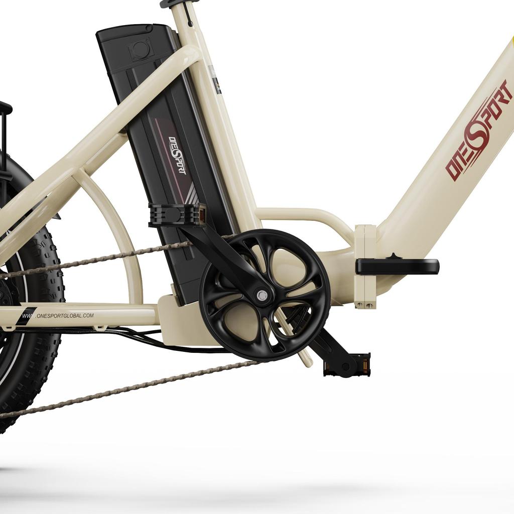 ONESPORT OT30 Pro Elektrisk Lastcykel 500W Motor 20" Feta Däck Vikbar Vuxen Elcykel Topphastighet 25 km/h Dubbel Skivbroms 48V 18AH 7 Växlar