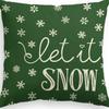 New Christmas Tree Printed Pillowcase Home Cushion Cover Christmas Decoration Sofa Pillowcase