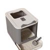 Super Large Anti-Leak Cat Litter Box with Sterilization, Top-Entry, Deodorizing, and Splash-Proof Features - Fully Enclosed.