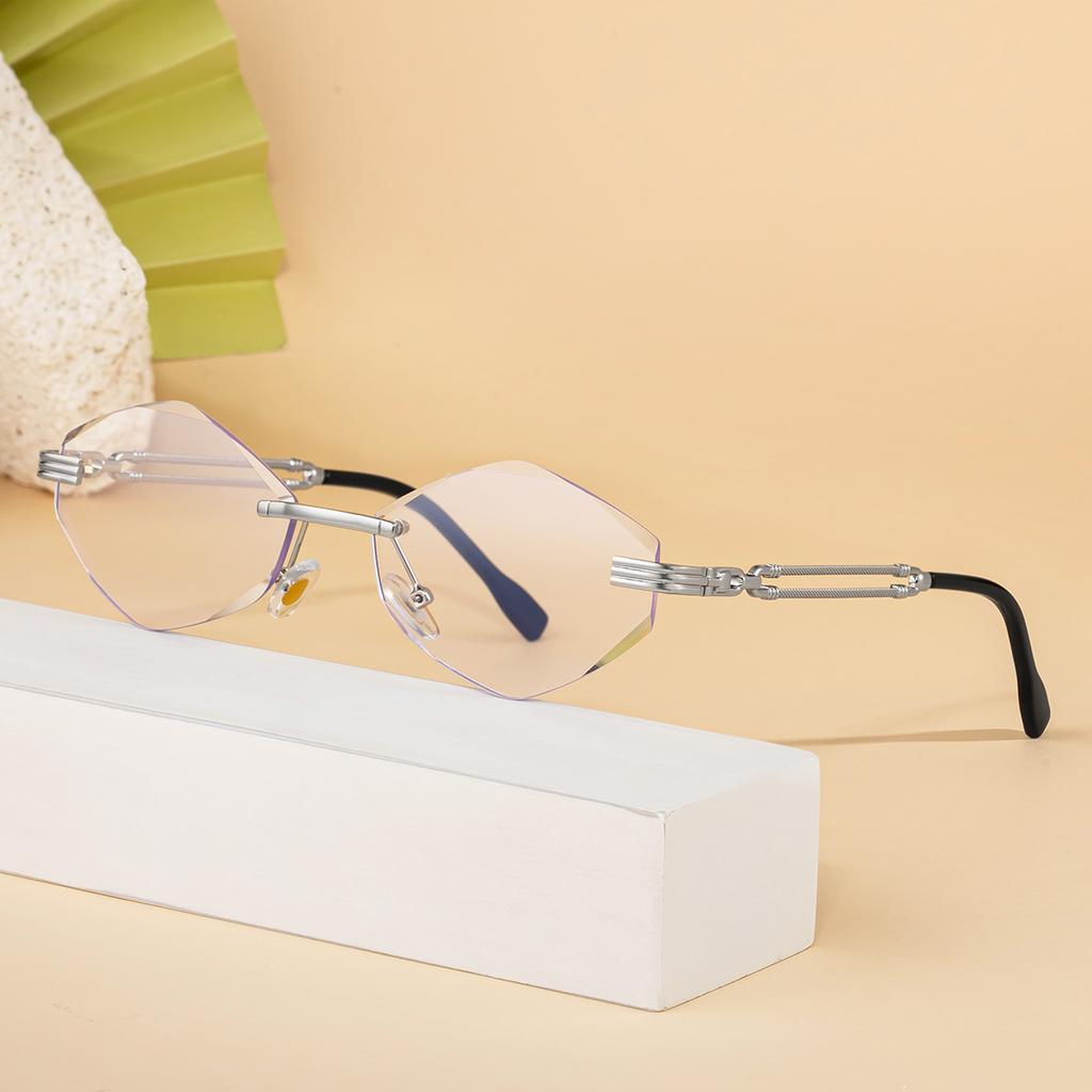 JYL TS Women's Photochromic Rimless Polygon - Unique Sun Shades WF-5G298