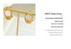 Korean-Inspired Irregular Mother-of-Pearl Pendant Necklace & Earring Gold-Plated Set