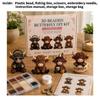 Diy 3d Bead Kit With Cartoon Gnome Figurines For Handmade Gift Creation