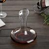 Flat Base Red Wine Decanter 1000ML Superior Handmade Crystal  Pourer Premium Water Carafe Thickened Wall